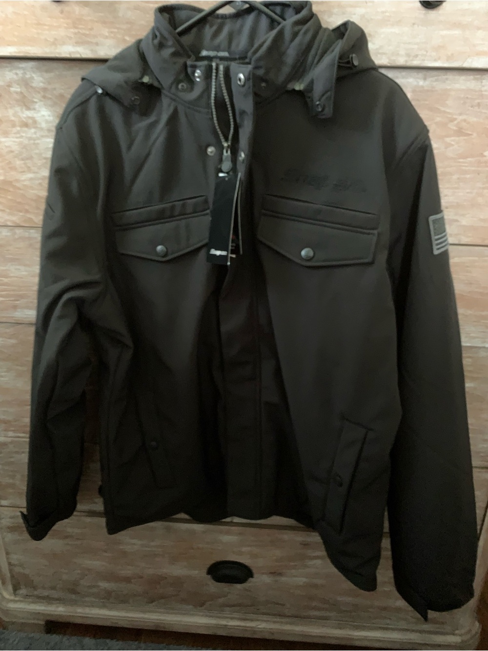 NWT Snap On all weather tech hooded coat